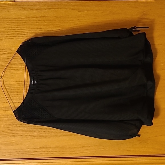 Alyx Black Blouse with Lace Detail - Picture 1 of 5